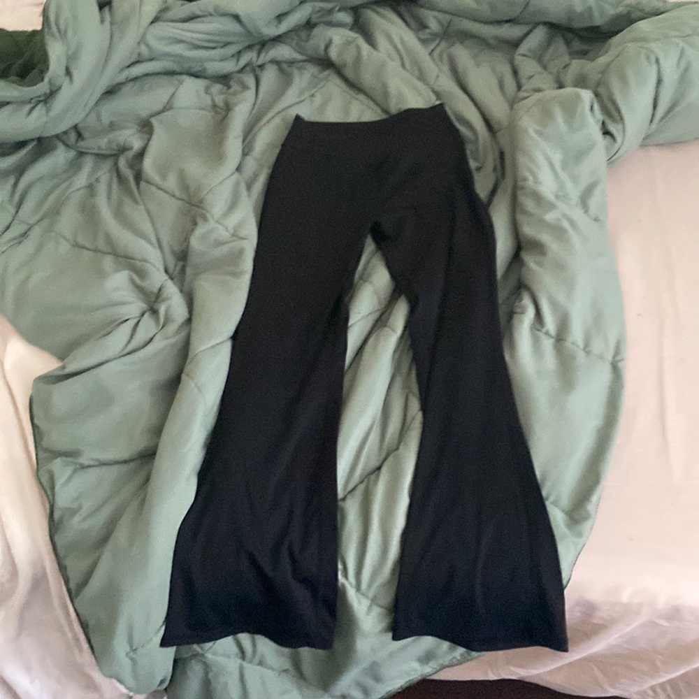 amazon black flare leggings
